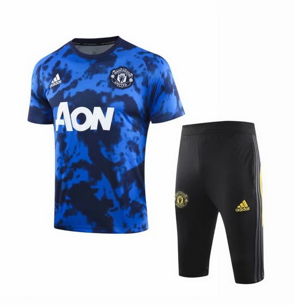 Entrainement Manchester United Ensemble Complet 2019-20 Bleu Noir